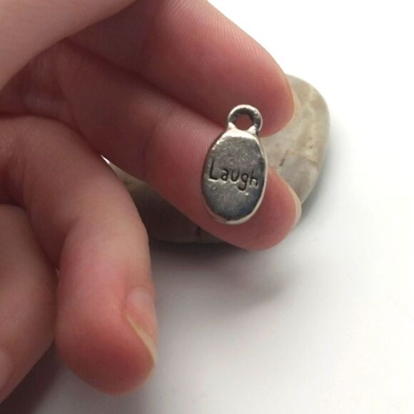 Silver Laugh charm - Picture 1 of 2